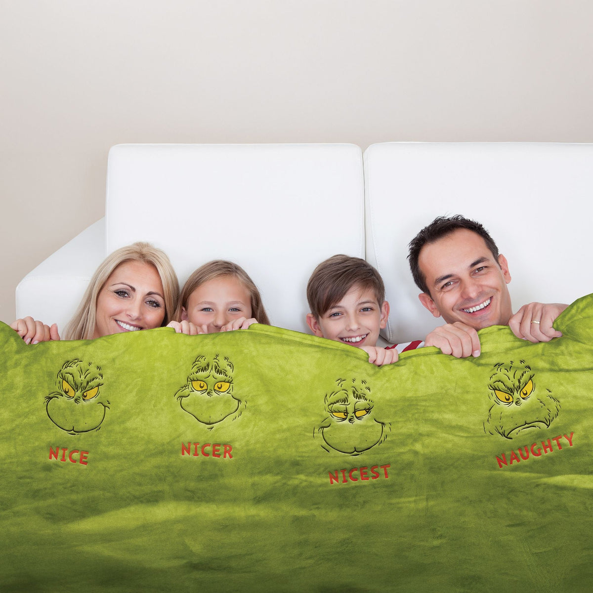 Grinch Family SnowThrow