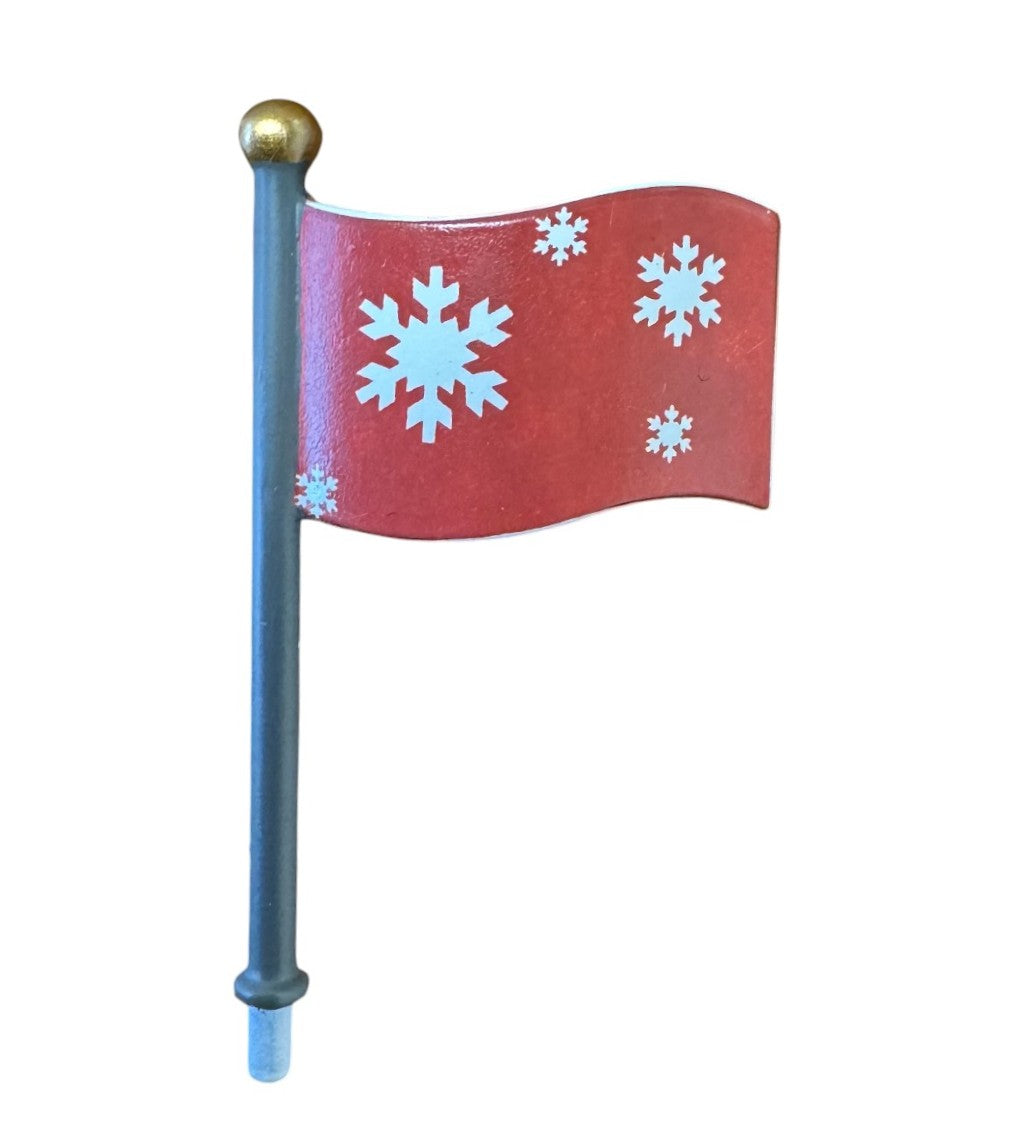 Red Snowflake Flag