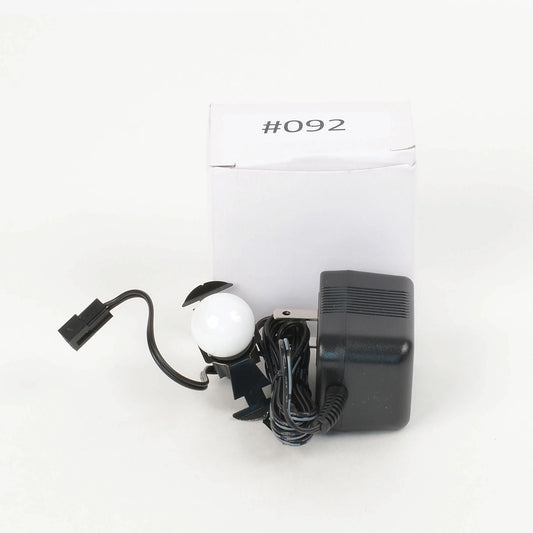 Replacement Adapter 3V DC 0.5A 500mA black w/ male auxiliary clip and 56.53121 bulb