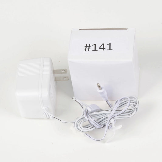 Replacement Adapter 12V AC 850mA white male jack with aux clip