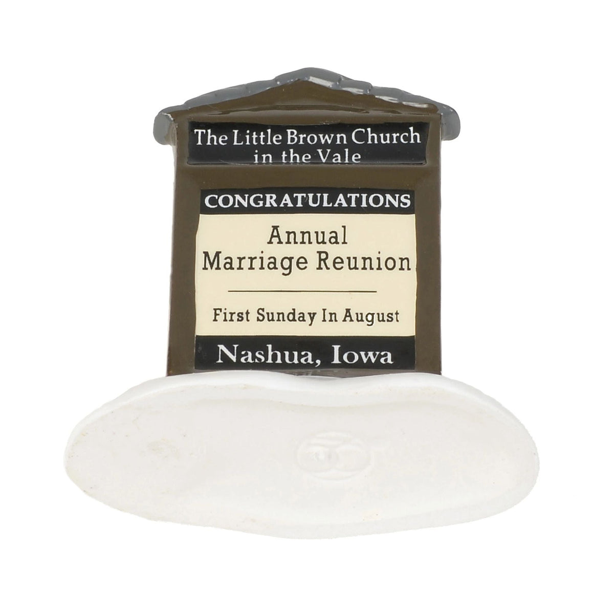 Little Brown Church in the Vale Ceramic Sign 