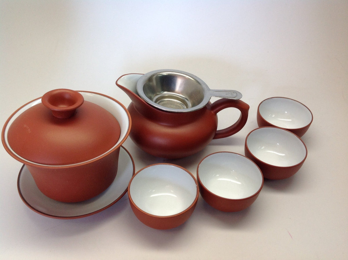 Gaiwan Tea Set With Bamboo Tea Tray #691