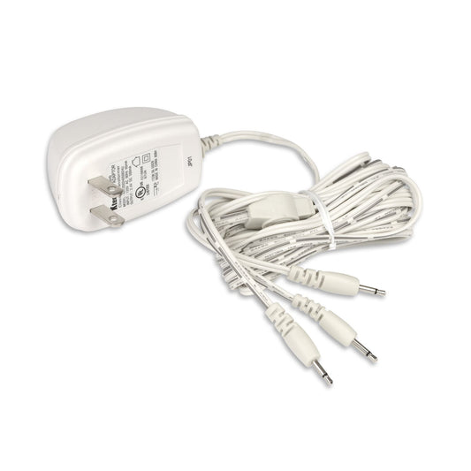 Replacement Adapter AC/DC 2.5V DC 500mA w/3 white male jacks #107