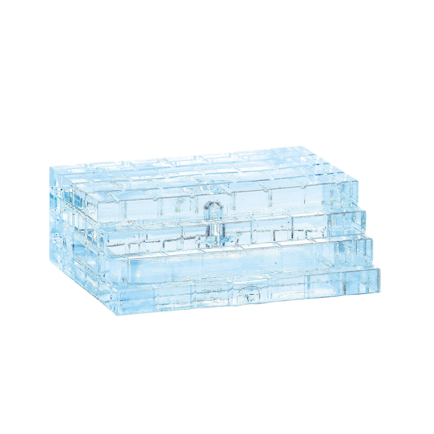 Lit Ice Castle Steps