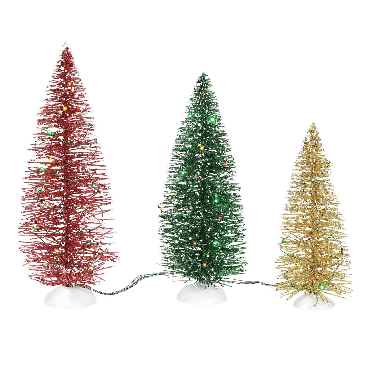 Lit Holiday Pines