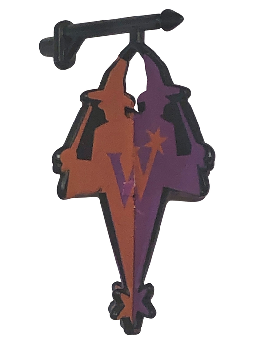 Weasley's Orange & Purple Sign