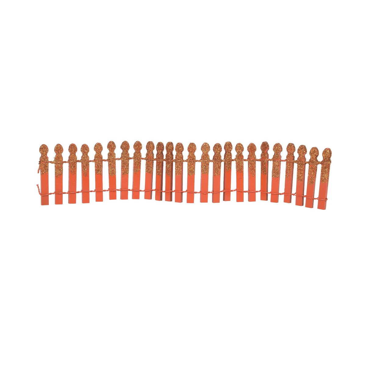 Pumpkin Orange Glitter Fence