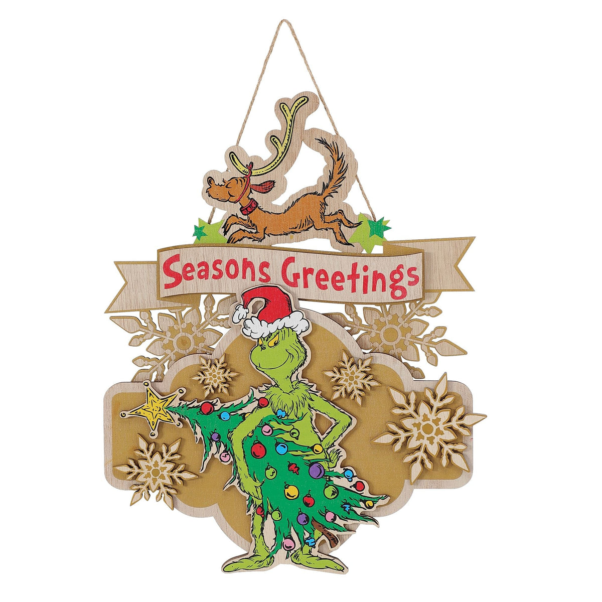 Grinch and Max Wall Decor