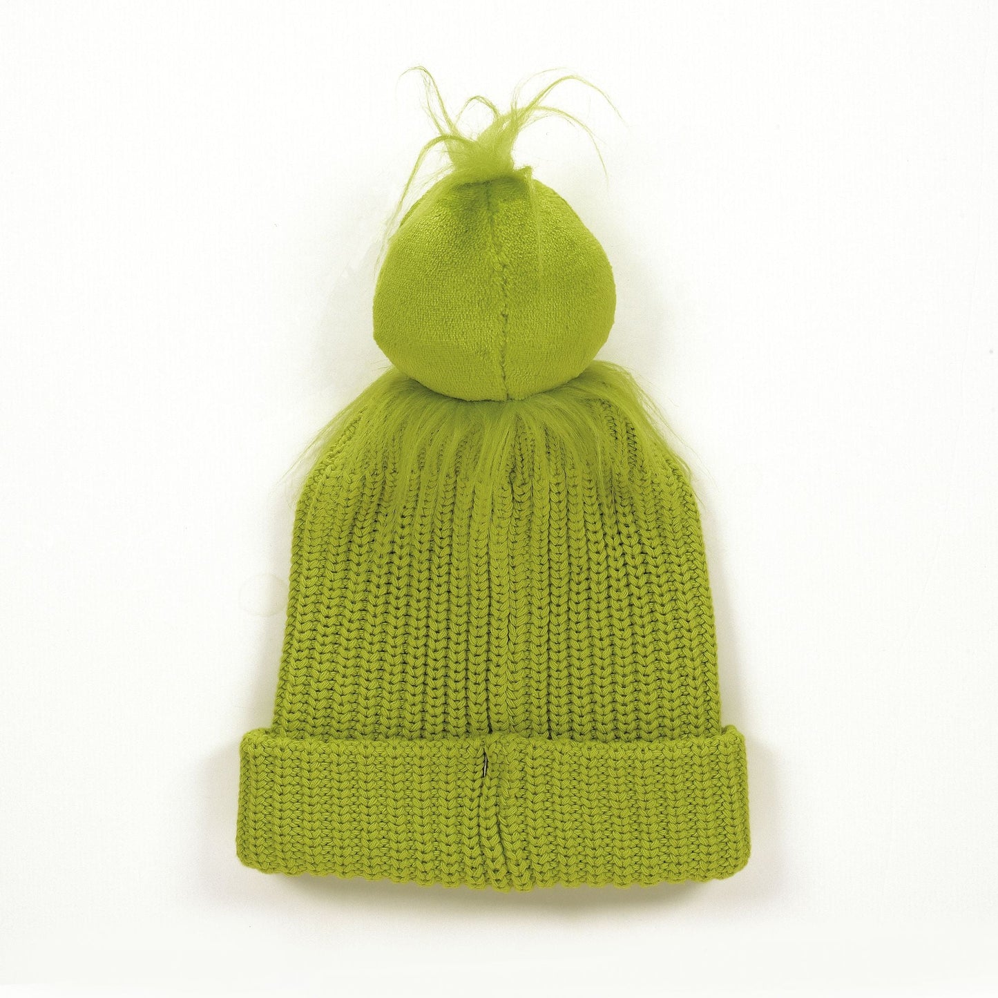 Grinch Pompom Stocking Hat