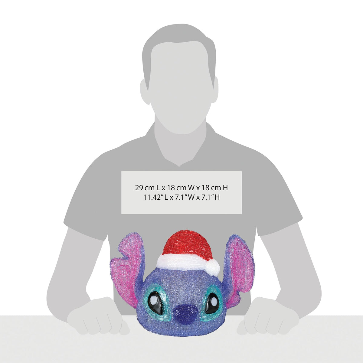 DISNY 7"H Stitch Head Acrylic