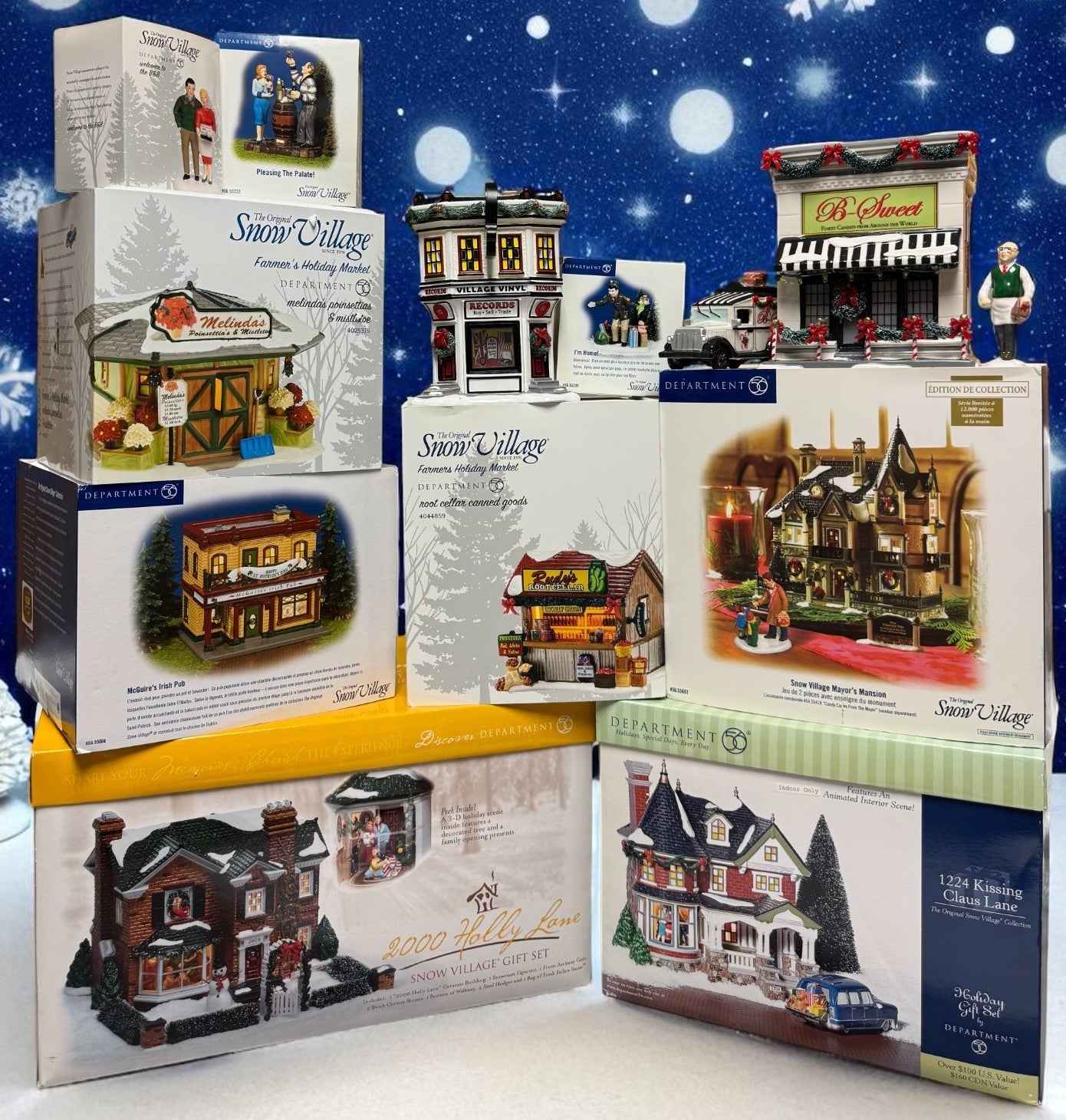 A Cozy Snow Village